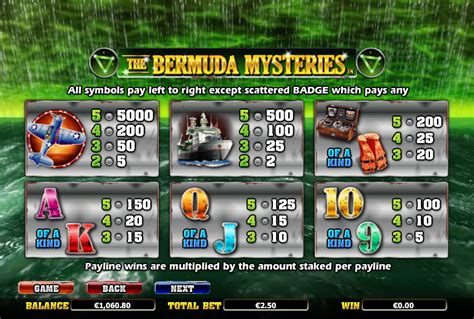 the bermuda mysteries casinos|The Bermuda Mysteries Slot Review .